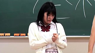 Hot college japanese teen sucks cock and fucks like maniac