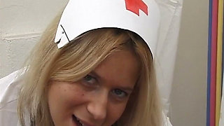 Handjob Nurse with Extremely Beautiful Tits