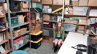 Ava's long locks sway as Justin dominates in their sleazy workplace rendezvous