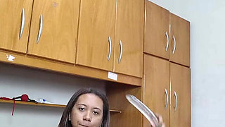 Big Dildo and Small Pussy, Perfect Combination