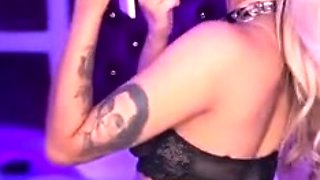 Emo teen Becka solo webcam masturbation