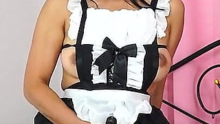 Asian Maid Vibrator Play