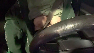 Sexy Car Ride with Hot Horny MILF Artemisia Love Showing Her Big Juicy Tits While Driving Around