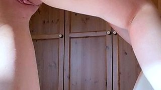 Italian amateur blonde blowing big cock