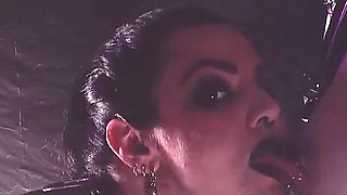 Smoking Hot Latex MILFs Deep Strap-on Fuck!