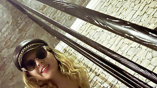 Hard lesbian flogging