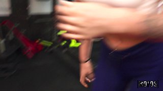 James' Angelic Gym Passion in a Sneaky Wild Encounter