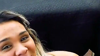 Sabrina Petite Inked Brunette Starts with Rimjob Ends in Cum Swallow!