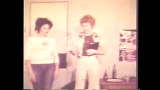 American Vintage Porn From the Seventies with a Brunette Getting Fucked by a Huge Monster Cock That She Can't Keep in Her Mouth