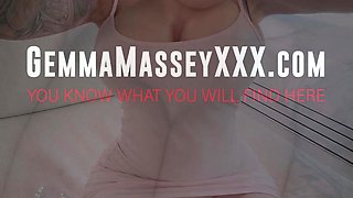 Gemma Massey Stroking Dildo Thinking of Subscriber's Cock