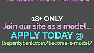 Pretty Towheaded Swedish Teenager Ejaculations After Prodding Her Faux-cock Into Her Turgid Rosy Slit - The Thong Bank - Used Undies