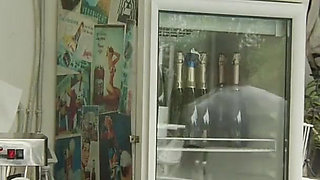 Two big cocks for Silvia Dellai's double penetration