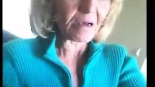 Granny Handjob with a Happy Ending - Amateur Homemade Video
