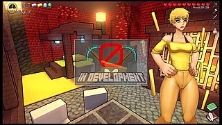 Parody scene of a playful undressing and satisfaction