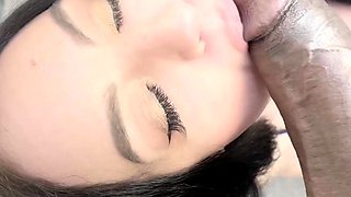 Big ass brunette interracial
