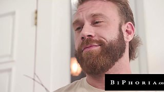 Wife shares bisexual hubby with big cock - BiPhoria