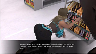 Holes - Gameplay - Roleplay - Wife Gets Fuck in Shop My Mulitple Black Cock