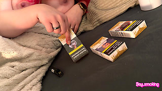 Smoking 2 Marlboro Gold 100s Before Going to Sleep