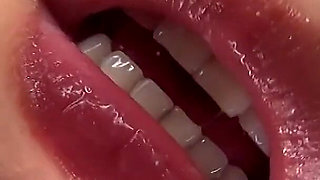 POV Saliva Overload Tsubaki Kato’s Dripping Tongue Smears Your Face Until You Lost in Her Mouth.