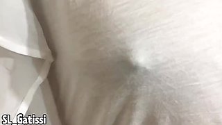 Asian Big Ass Girlfriend with Short Hair in Romantic Hotel Room Outdoor