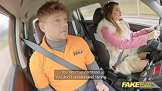 Student 18+ Gia Rides My Big Long Cock To Make Me A Happy Driving Instructor