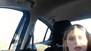 Car Sex With a Busty MILF Caught on Webcam