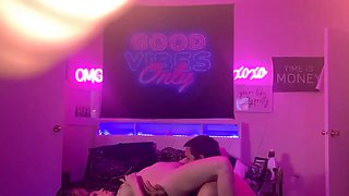 Having sex with my neighbor while his friend records us. Huge cock .