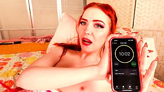 Masturbating amateur cums after solo fun