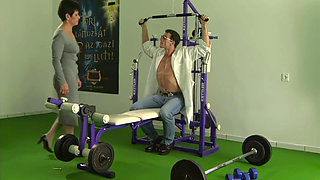 The Old Woman From the Nursing Home Gets Banged by the Gym Instructor