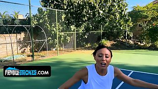 Innocent stepson can't stop perving at his stepmom's brilliant tits