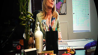 Nina Hartley and Pepper Kester Have Hot Lesbian Office Sex
