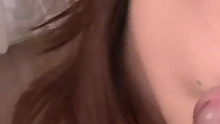 Japanese Group Scene-4 Japanese in Sexy Lingerie in Group Orgy Share Cum