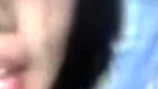 Skinny Asian Girl on a Video Call