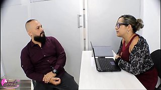Oficial Jenniferadams Trades Steamy Blowjob for Markuss Prominent Promotions and Endures His Rel