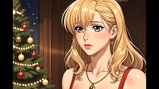 Curvy Step Mom Christmas Sex Alone With Son After Dad Leaves - Big Tits BBW Blonde