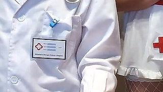 FFM Threesome - Doctor and Nurse Make Sick Patient Cum