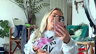 Blonde MILF with Big Boobs Playing Cam Free Porn