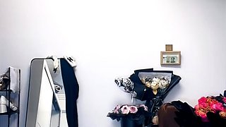 Amateur asian teen licks ass and sucks cock