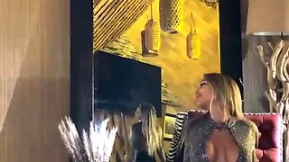 Big Boobs Monika Fox Strips And Nude Posing