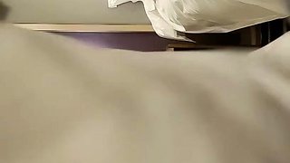 Cute amateur asian web cam girl playing with her toy