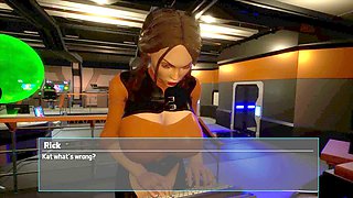 Interactive 3D cartoon porn game featuring a busty mom