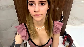 Cute face, eye contact, hotwife