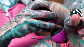 Pink Corset Anal Slut Steel Toy Deep Fucking & Magic Wand Squirting Orgasm