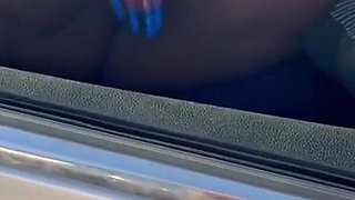 Fucking My Pussy Cumming Hard Back of My Car