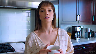 Wicked - Busty Brunette Wife Fantasizes About Hot Blonde When Fucking Husband