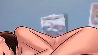 Summertime saga: horny stepmom fucks her stepson hard on his bed ep 188