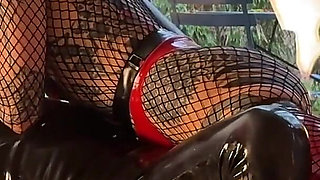 Teasing, CBT, Breath Play and BJ in Latex and Fishnets