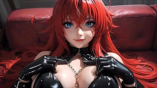 High College Dxd Rias Gremory Stripping Lingerie to Naked Sensual Compilation