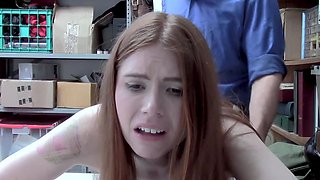 Sexy Chad and seductive Pepper share a wild workplace romance with sloppy BJs in every position