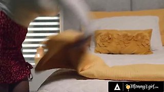 Busty MILF Little Puck and Stacked Sarah Arabic - Oil Surprise Lesbian Sex 69